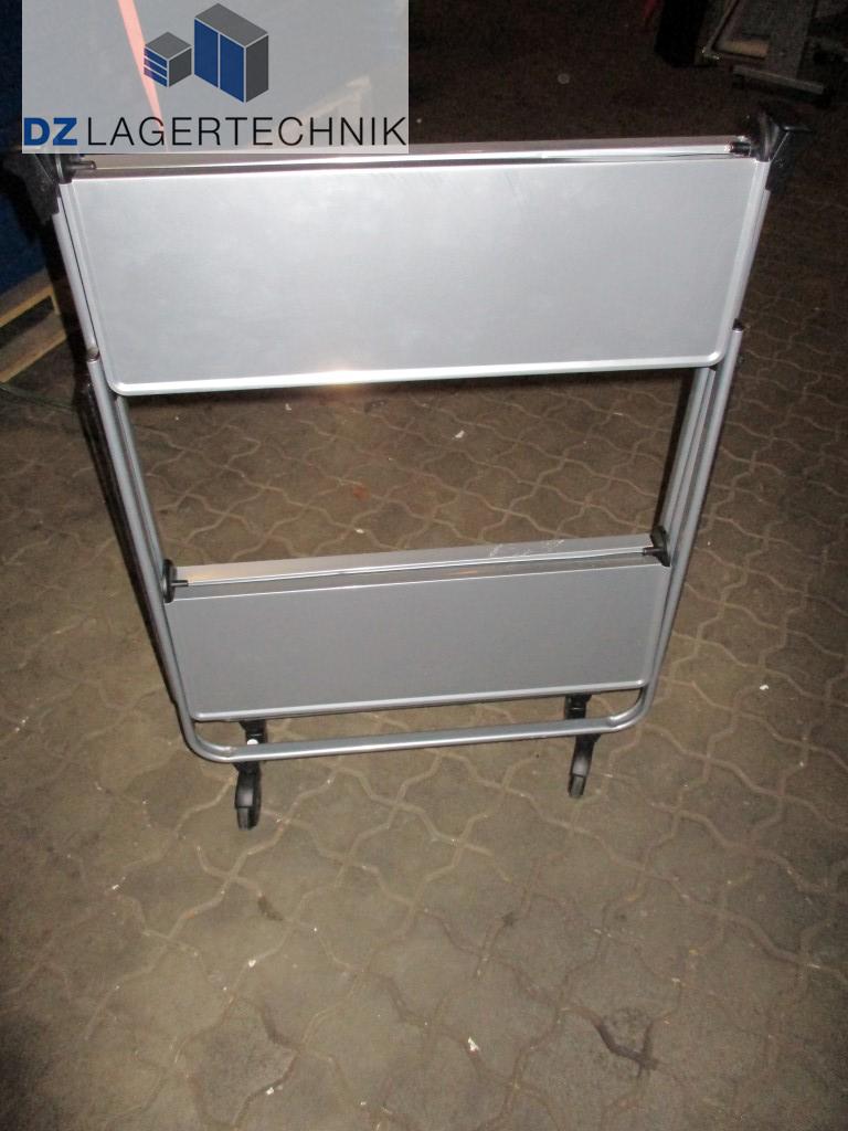 Leifheit Servierwagen zusammenklappbar Rollwagen Etagenwagen Aluminium